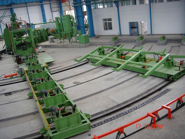 spiral welded pipe line