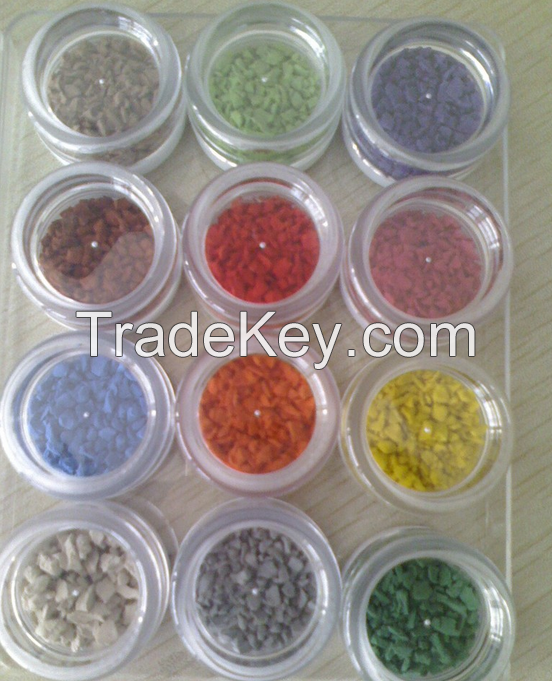 EPDM colored rubber granules