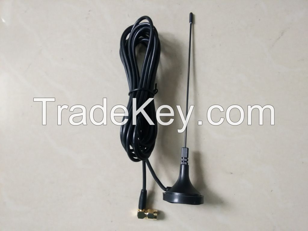 3dBi GSM magnetic antenna, RG174 Coaxial Cable, L=3meters, R/A SMA Male