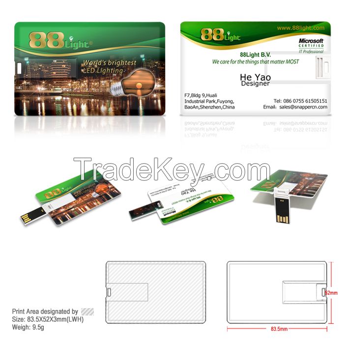 Hot Sale Business Credit Card USB Flash Drive for Promotion (FDC01)