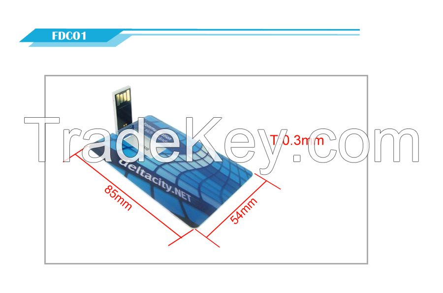 Hot Sale Business Card USB Flash Drive for Promotion (SMS-FDC01)