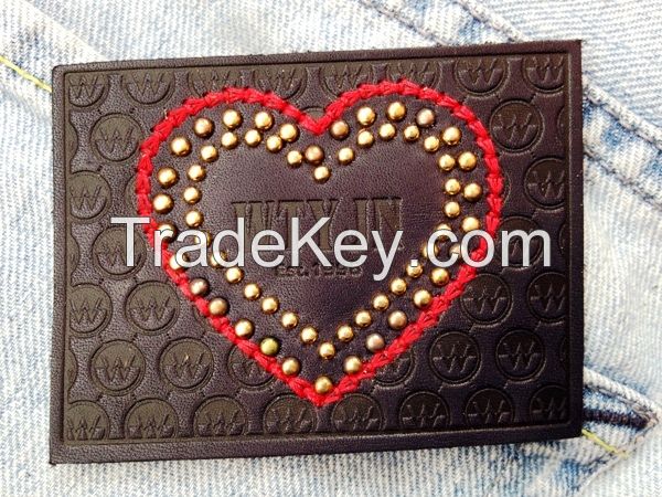 Colourful Leather Patches For Jeans