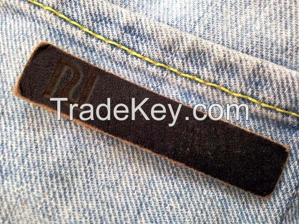 Customized High Quality Embossed Jeans Leather Patch