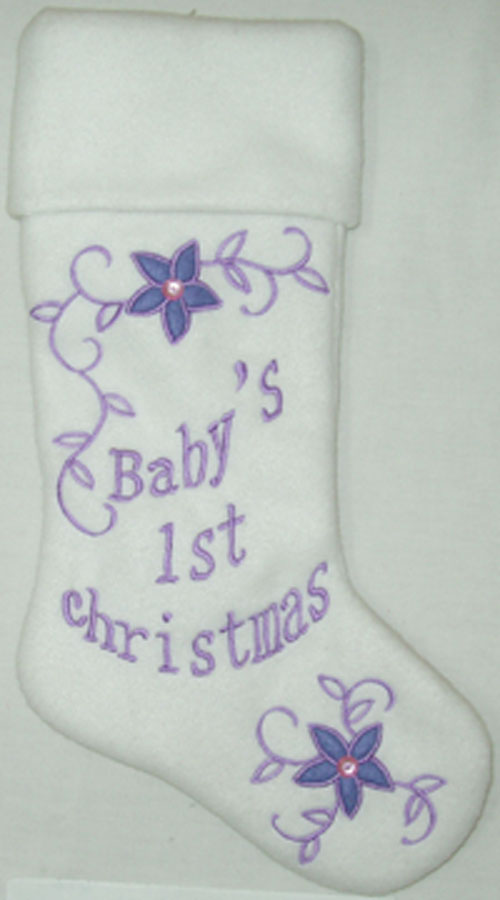 christmas stocking for baby's