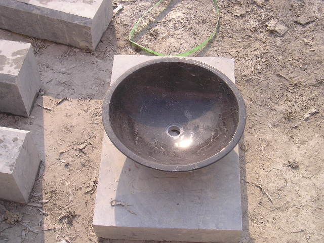 The good-quality and cheap blue stone round wash basin