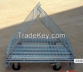 FOLDING storage cage, wire  container, mesh cage(FOR MARKET OR WAREHOUSE)  manufacturer direct sales high qulity and low cost