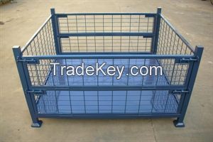 PVC-coated storage cage , wire container, warehoue cage(FOR MARKET OR WAREHOUSE)  manufacturer direct sales high qulity and low cost