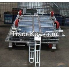 with traction rod stock storage cage , mesh container , warehoue box, wire basket(FOR MARKET OR WAREHOUSE)  manufacturer direct sales high qulity and low cost