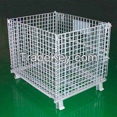 PVC-coated stock CONTAINER  , mesh container , warehoue CAGE(FOR MARKET OR WAREHOUSE)  manufacturer direct sales high qulity and low cost