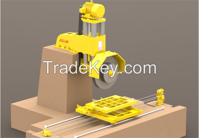 Single arm multi-blades stone cutting machine