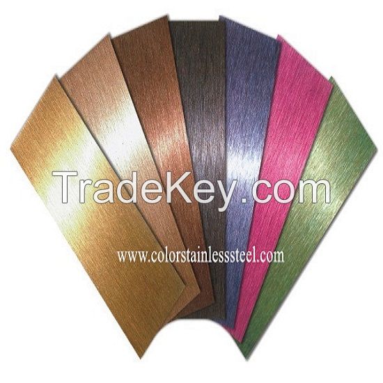 colored stainless steel sheet no4 finish