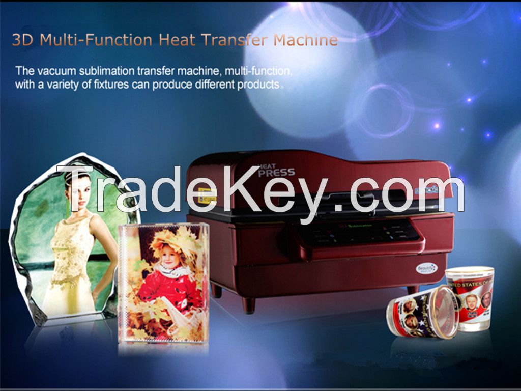 High Quality Mini Multi-Functional Sublimation Vacuum Heat Press Transfer Machine 3D Printer For Phone Case Mugs 