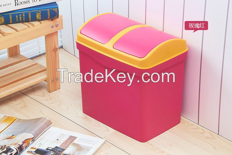 House innovative decorative plastic rectangular waste bin