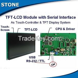 stone hmi tft lcd screen module with color touch monitor & rs232