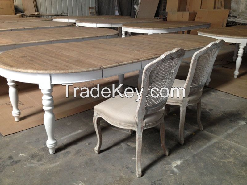 french extendable dining table