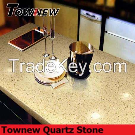 Artificial polished high quality modern design non-toxic quartz countertop