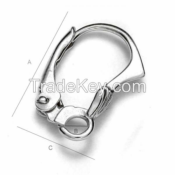 Sterling silver earring hook