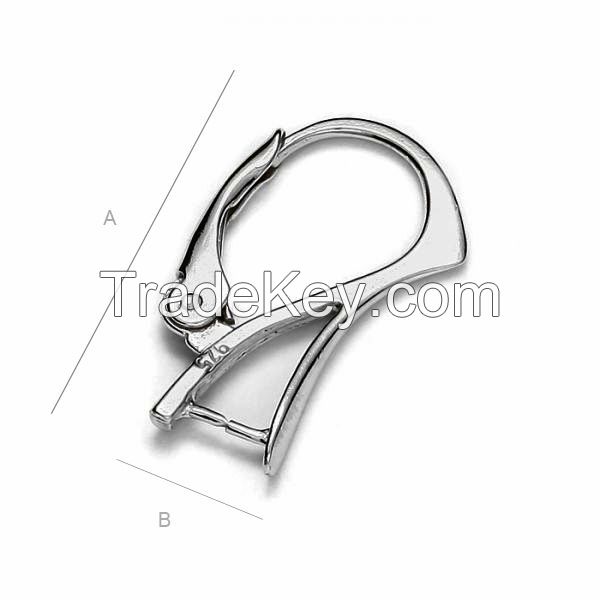 Sterling silver earring hook