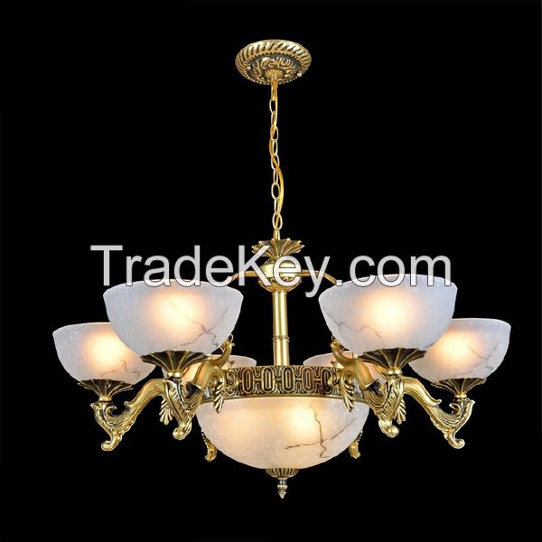 Large  chandelier hanging white glass shade new year decoration light
