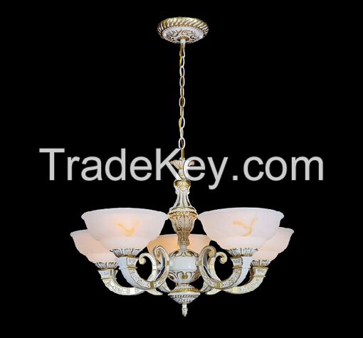 Hanging gold aluminum and iron chandelier festival decoration lights