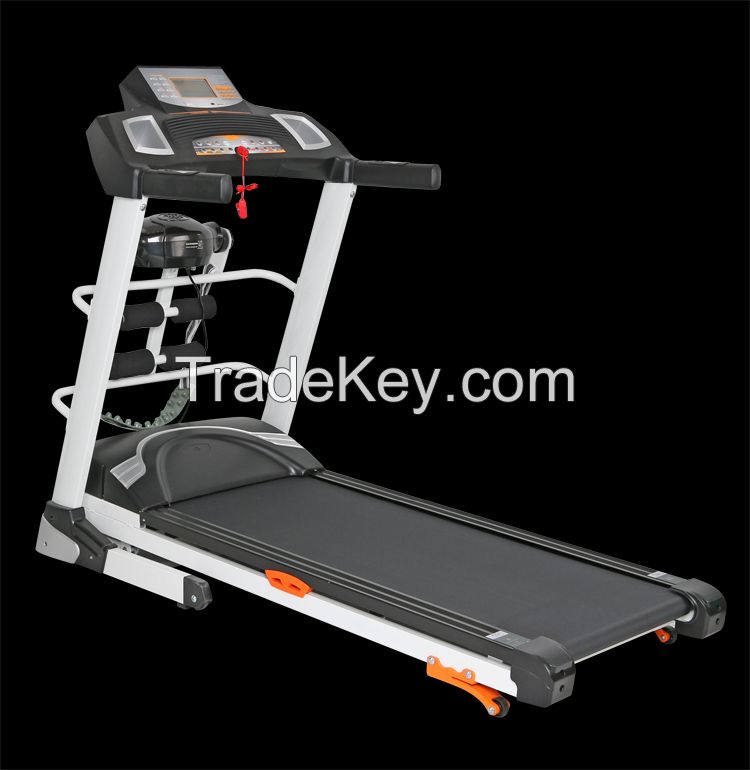 2014 Wholesale deluxe Home use fitness Multifunctional motorized electric treadmill