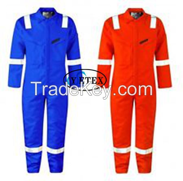 hot sale EN11611 100% cotton  flame retardant coverall 