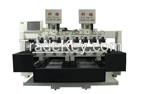 8 spindle 3D stone cnc router