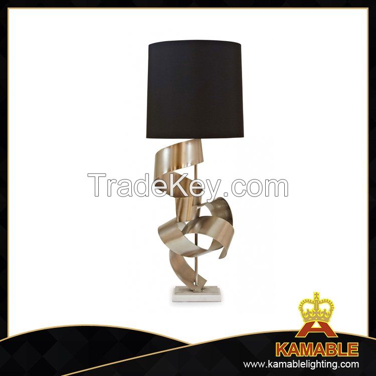 Project marble base stainless steel table light (MT0001)
