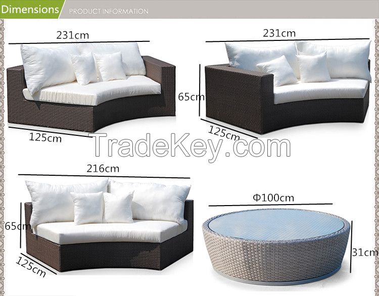 outdoor rattan furniture garden sofa set