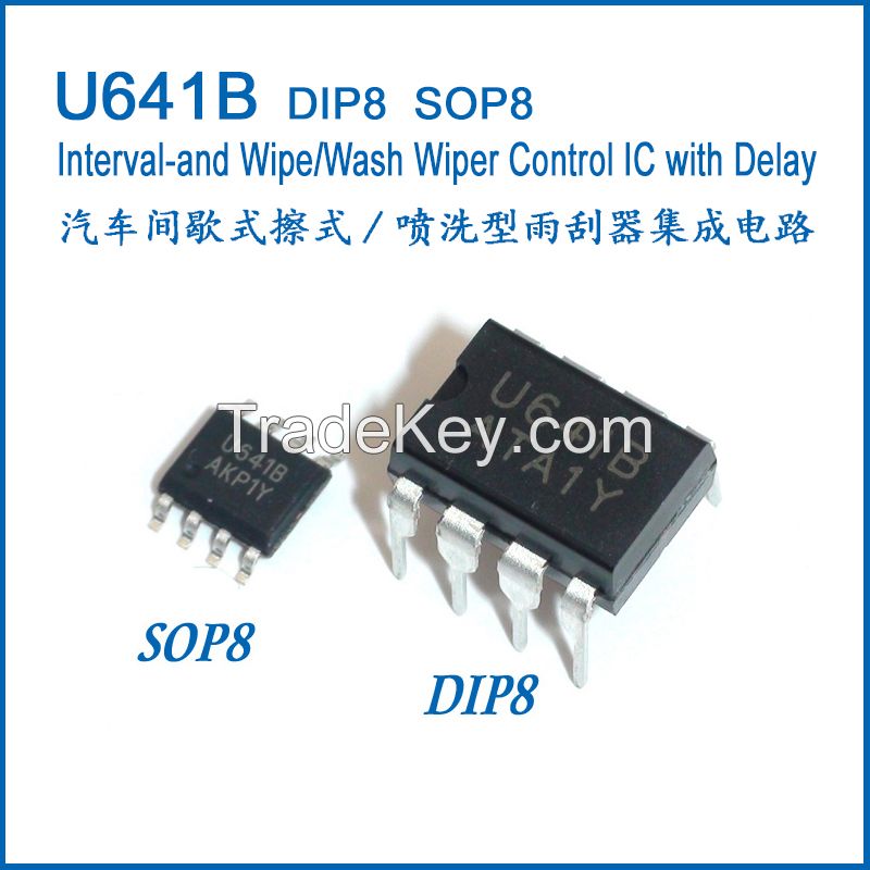 Interval andWipe/WashWiper Control IC U642B SOP8