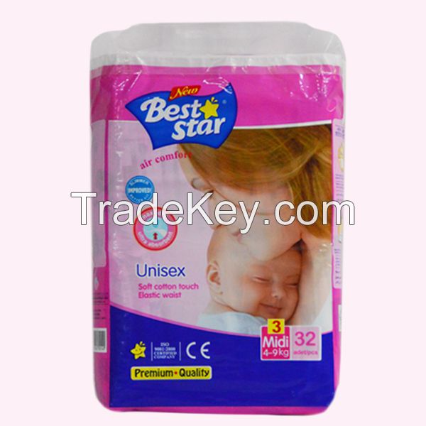 Hottest selling baby diaper from China manufacturer