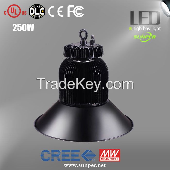 250W LED High Bay Industrial Light with UL Dlc