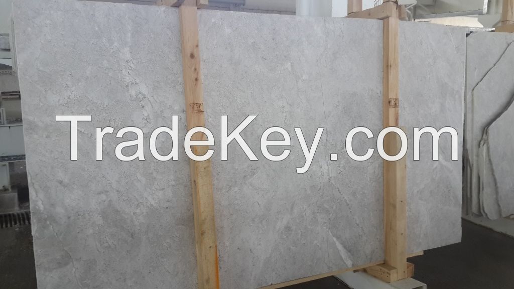 silver beige marble