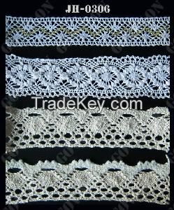 100% polish white cotton lace wholesale