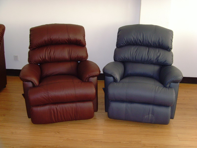 Leather recliner