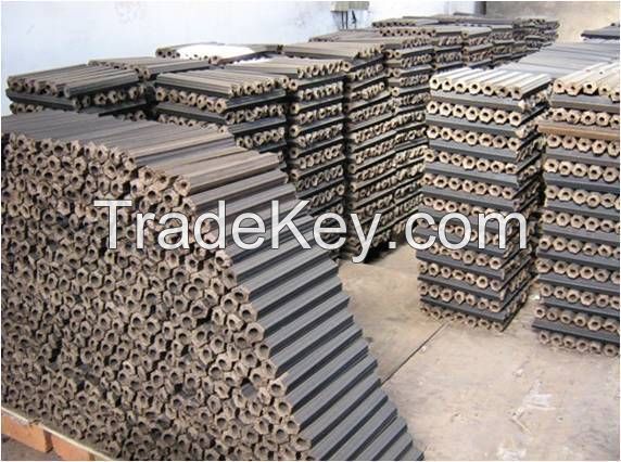 Biomass husk rice briquette