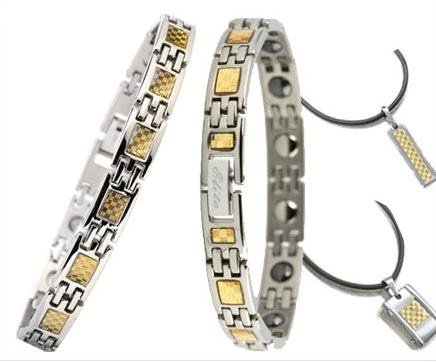 Magnetic Titanium bracelet set