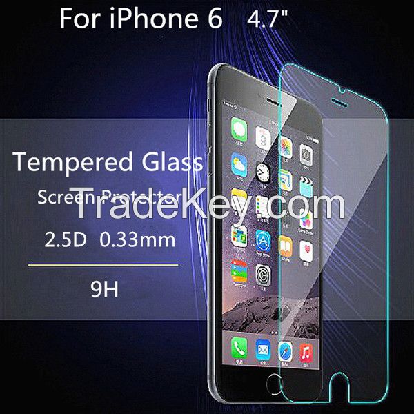 0.33mm 9H Anti-explosion Tempered glass screen protector for iPhone 6