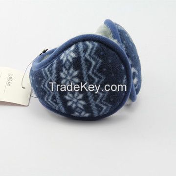 Winter jacquard Polar Fleece Ear muffs/Various Colors/OEM/ODM Accepted/Christmas Promotion Gift