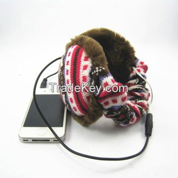Jacquard Knitted headphones ear muffs,various color,OEM/ODM accepted,promotion gifts