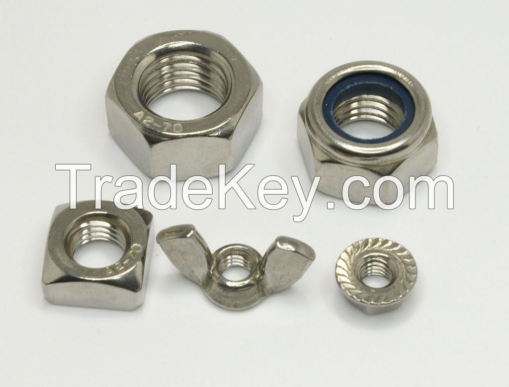 hex nut/hex head nut/DIN1587 stainless steel hex cap nut/ cap nut/coupling nut/long nut
