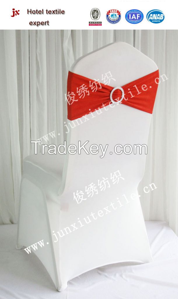 spandex lycra chair bands chair sash with buckle for wedding/elastic c