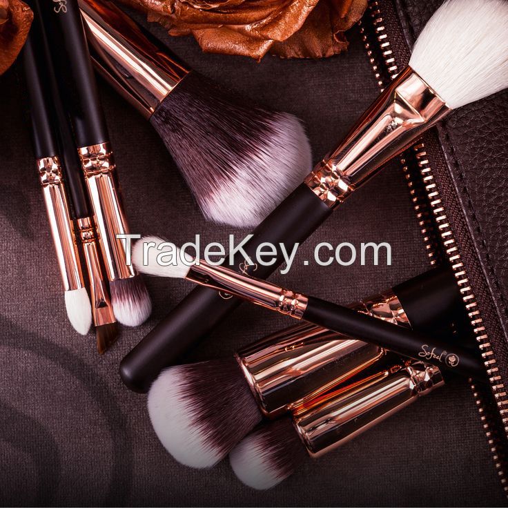 sofeel professional rose golden makeup brush sets