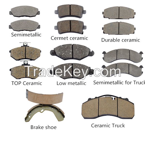brake pad for the GM TOYOTA,VW with the high quality and good price