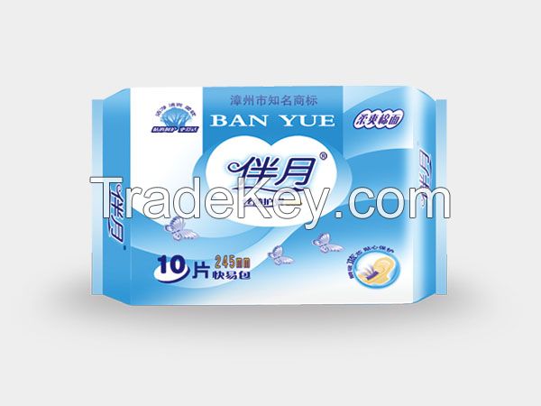 OEM Ultra Thin Women Sanitary Pad 10pcs Per Pack