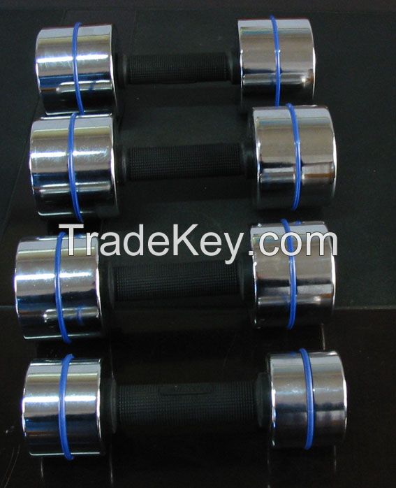 High quality steel fixed chrome Dumbbell