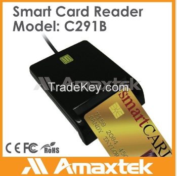 High quality usb magnetic card reader ISO 7816 smart card reader