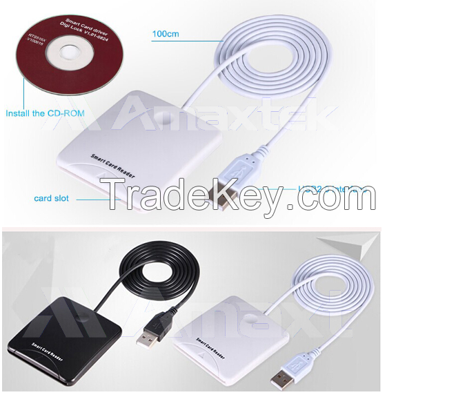 Factory directly supply high quality USB 2.0 card reader OEM ISO 7816 card skimmer