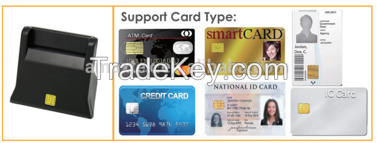 OEM high quality single smart/emv ic/id/atm card reader ISO 7816 card reader