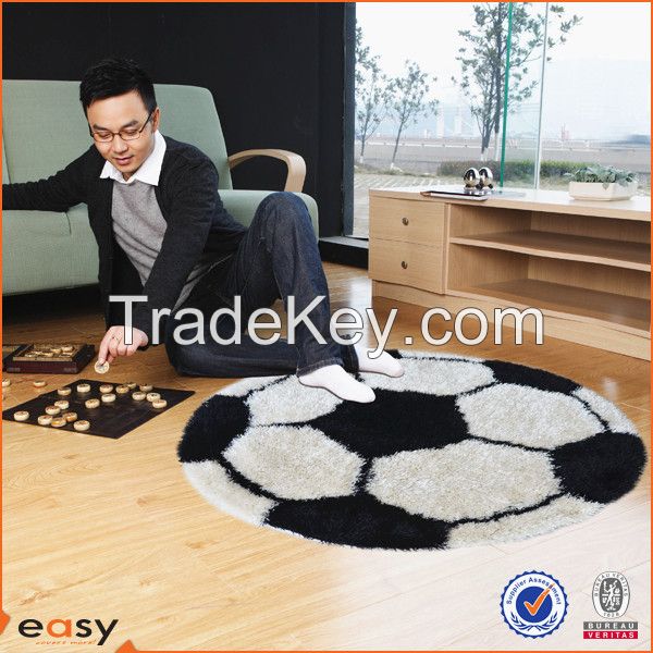 Christmas Ornament Round Shaggy Ball Design Carpet for Living Room